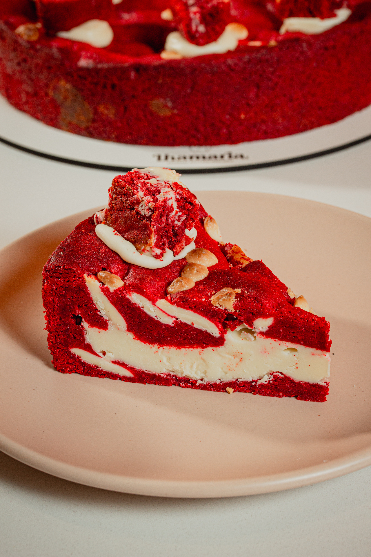 Red Velvet com chocolate branco